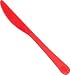 Candy Apple Red Plastic Knives 24 Count