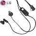 LG SGEY/0007301 Stereo hands free headset, Ear-bud Style head-set, Black, with Send/ End button (NOT compatible with LG Xenon or CF360)