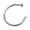 20 Gauge Stainless Steel Nose Hoop - 5/16" N7
