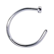 18 Gauge Stainless Steel Nose Hoop - 5/16"
