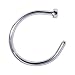 20 Gauge Stainless Steel Nose Hoop - 5/16" N7