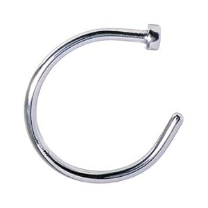 20 Gauge Stainless Steel Nose Hoop - 5/16