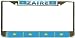 Zaire Flag Chrome Metal License Plate Frame Holder