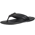 Buffalo 9829-100 LEATHER BLACK 01 98089 Herren Sandalen/Zehentrenner