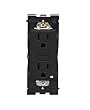 Leviton Renu Tamper-Resistant GFCI Outlet REG15-OB, 15A-125VAC, in Onyx Black