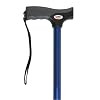 Carex Soft Grip Cane, Metallic Blue