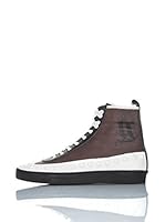 Galliano Zapatillas abotinadas (Marrón / Blanco / Negro)