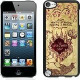 iPod Touch 5 Cases Designed With Harry Potter Marauders Map Black Case for iPod Touch 5