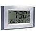 Acctim Stratus radio controlled wall clock with large LCD display showing time, calendar, indoor temperature and moonphase, EACH