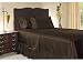 Luxury Queen Size Satin Fitted Sheet - Brown