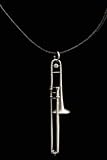 Trombone Necklace - Pewter