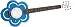 Daisy Rock Debutante Daisy Short Scale Electric Guitar, Awesome Blue