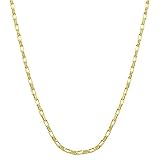 Glamorous 18 Karat Yellow Gold 18 Inch Long Box Chain Necklace