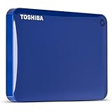 Toshiba Canvio Connect II 1TB Portable Hard Drive, Blue (HDTC810XL3A1)