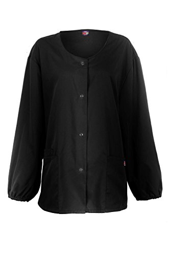 G Med Women's Snap Up Button Down Pockets Medical Scrub Warm Jacket