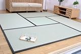 国産【置き畳】ユニット畳　あぐら サイズ：82&times;164ｃｍ　カラー：ブラック(#898299-1)
