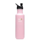 Klean Kanteen Stainless Steel 27 Ounce Water Bottle with 2.0 Sports Cap, Pink Renewal