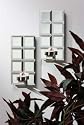 BEVELED MIRROR SCONCES - SET OF 2 BEVELED SQUARE MIRROR SCONCES