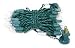 50 Light Green Wire Clear Miniature String Christmas Holiday Light Bulb Set
