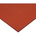 CS Hyde Silicone Sponge Rubber, Closed Cell, Commercial Grade, Medium Density, 0.187" Thick, Red, 12" Width, 12" Length