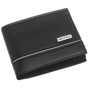 Nautica Men's Plymouth Multi Card Passcase, Black