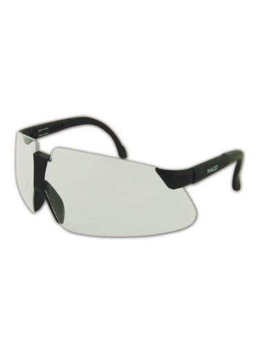 Magid Y60BKC Gemstone Garnet Protective Spectacles, Clear Lens and Black Frame (Case of 144)