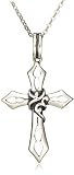 Sterling Silver Celtic Cross Pendant, 18.5"