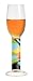 Sherry Glass, Navaja, Multi Color Stem w/ Matching Napkin. Designer Color Enamel Stem Sherry Goblet