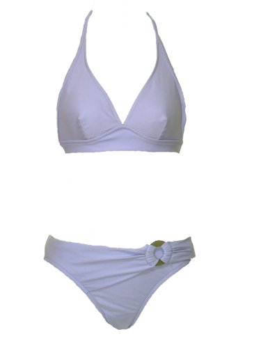 INC Lilac Halter Bikini w/Gathered Ring Waist XS