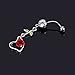 Vktech® New Rhinestone Rose Dangle Navel Belly Button Ring Piercing Jewelry Punk