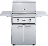 Lynx Professional Grill: L27F-1-LP 27'' Freestanding Gas Grill with 685 Sq. In. Cooking Surface & Smoker Drawer: Liquid Propane