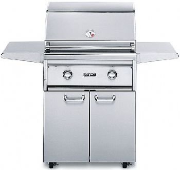 Lynx Professional Grill: L27F-1-LP 27'' Freestanding Gas Grill with 685 Sq. In. Cooking Surface & Smoker Drawer: Liquid Propane product image