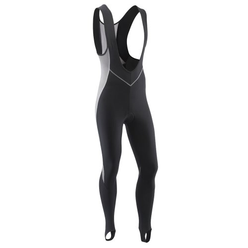 Tenn Bib Front Thermal Cycle Leggings/Tights Padded Black/Grey