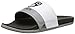adidas Men's Adilette Team, White/Core Black/Solid Grey, 9