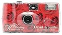 Personalized Red Rose Wedding Camera - 10 Pack
