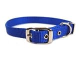 Hamilton Single Thck Nyln Dlx Dg Collar Blue 5 8 X18 - ST