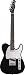 Squier by Fender Black and Chrome Standard Telecaster, Black w/Mirrored Pickguard