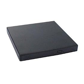 USB2.0 Slim Black DVD  CD Burner external Enclosure case USB For Laptop Notebook(only... by AGPtek