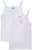 Petit Bateau Set of 2 Girl's Stripe and Basic Camisoles - Pink & White-5 Years