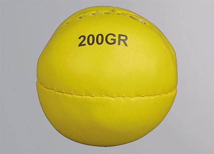 Schlagball, gelb (PU), Leder/PU, 200 gr.