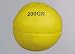 Schlagball, gelb (PU), Leder/PU, 200 gr.