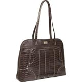 Lady Brn Emb Satchel