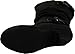 TOP Moda Womens Bag-55 Knee High Buckle Slouched Kitten Heel Boots