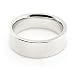 10K White Gold Men\'s & Women\'s Wedding Bands 6mm flat comfort-fit