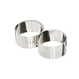 Kitchen & Housewares : Kitchen Craft Stainless Steel Cooking / Rosti Rings (two) 7cm x 3.5cm KCRING