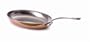 Mauviel Cuprinox  Style 14-inch Oval Frying Pan with Cast Stainless Steel Handle