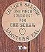 Lillies Saloon Solid Brass Brothel Token