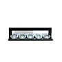 Nexxt by Linea Benton Wall-Mounted/Tabletop 3-Tealight Mirrored Holder, Black