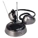 Wireless Transmitter Headphones w/FM Scan Radio Image