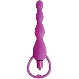 Climax Silicone Vibrating Bum Beads, Purple
